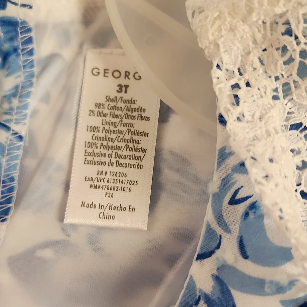 Toddler Girls NWT George 3T lined dress - Picture 7 of 8